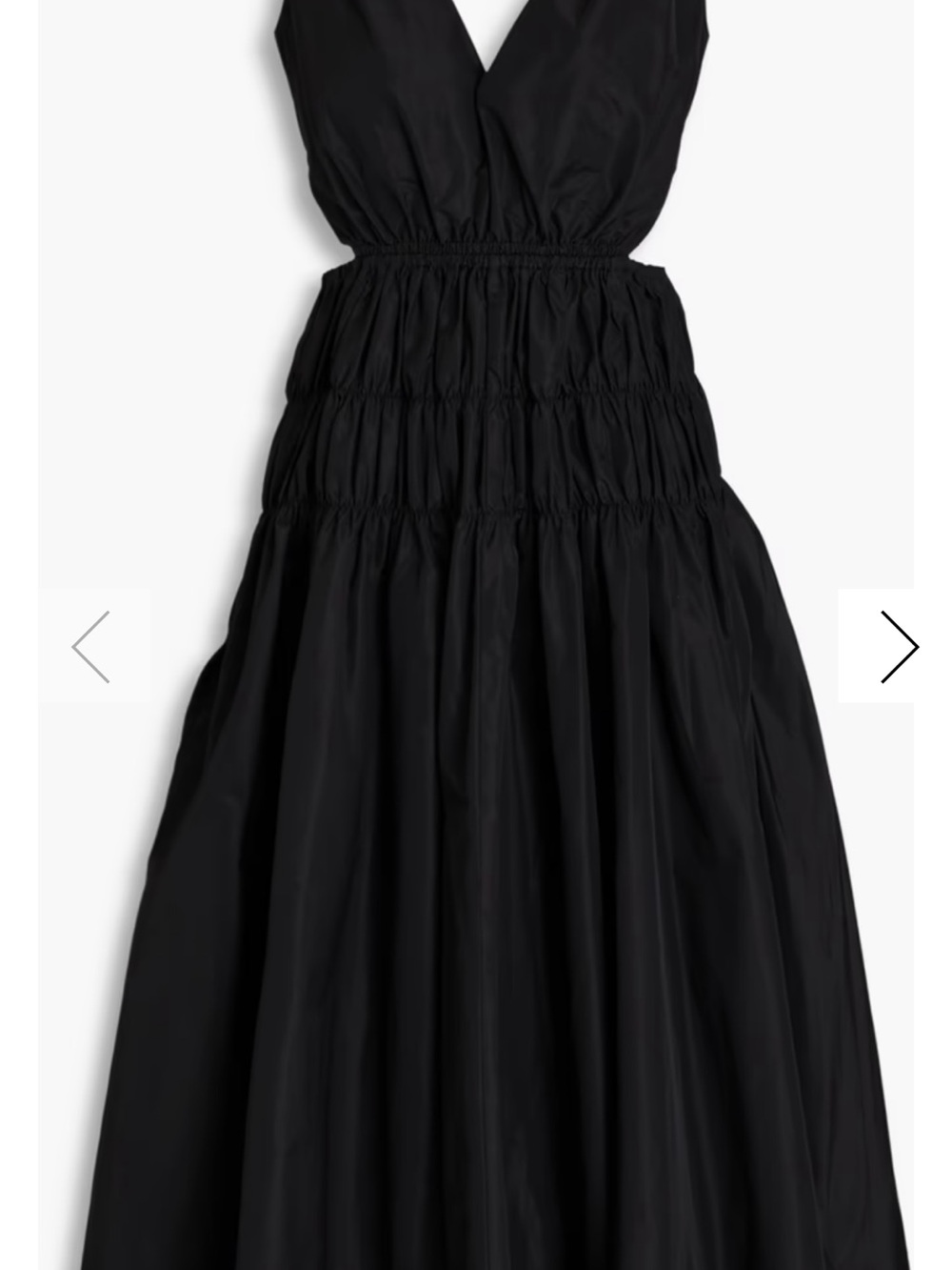 Maje Black Cutout Midi Dress -